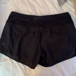 Black lululemon shorts.